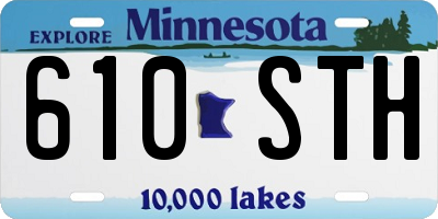 MN license plate 610STH
