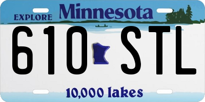 MN license plate 610STL