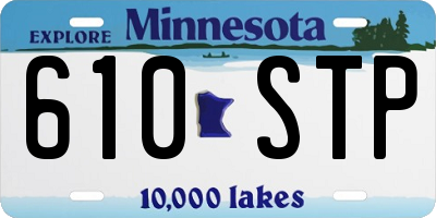 MN license plate 610STP