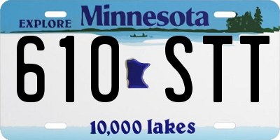 MN license plate 610STT
