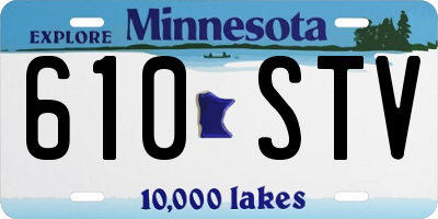 MN license plate 610STV