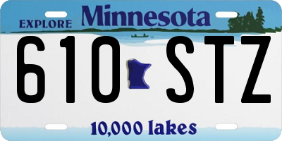 MN license plate 610STZ