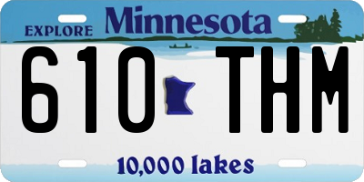 MN license plate 610THM