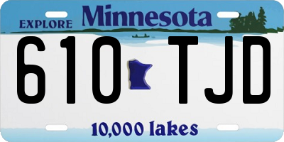 MN license plate 610TJD