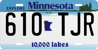 MN license plate 610TJR