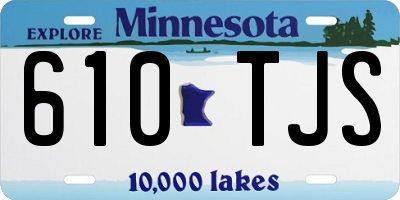 MN license plate 610TJS