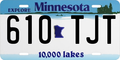 MN license plate 610TJT