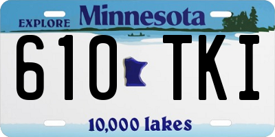 MN license plate 610TKI