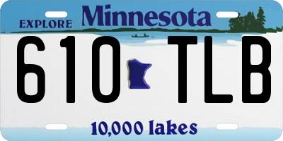MN license plate 610TLB