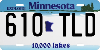 MN license plate 610TLD