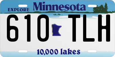 MN license plate 610TLH