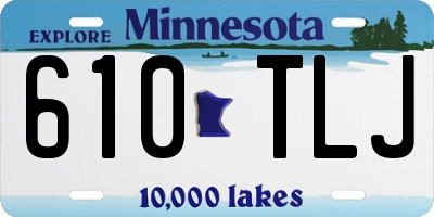 MN license plate 610TLJ