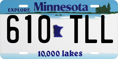 MN license plate 610TLL