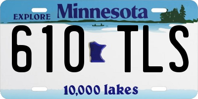 MN license plate 610TLS
