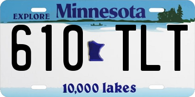 MN license plate 610TLT