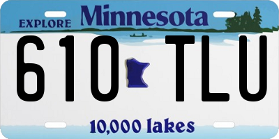MN license plate 610TLU
