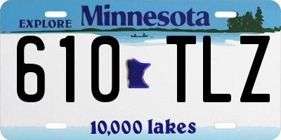 MN license plate 610TLZ