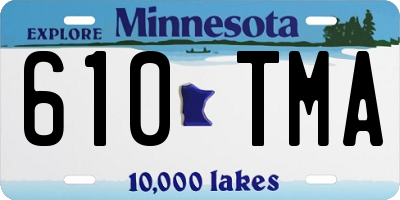 MN license plate 610TMA