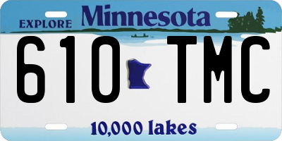 MN license plate 610TMC