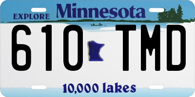 MN license plate 610TMD
