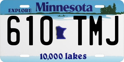 MN license plate 610TMJ