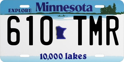 MN license plate 610TMR