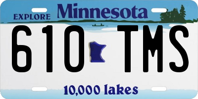MN license plate 610TMS