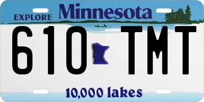 MN license plate 610TMT