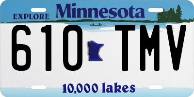 MN license plate 610TMV