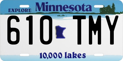 MN license plate 610TMY