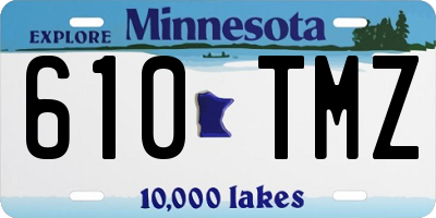 MN license plate 610TMZ