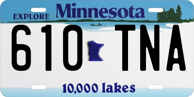 MN license plate 610TNA