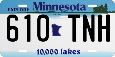 MN license plate 610TNH