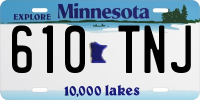 MN license plate 610TNJ