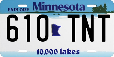 MN license plate 610TNT