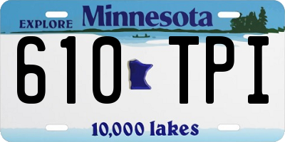MN license plate 610TPI