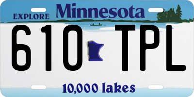MN license plate 610TPL