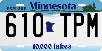 MN license plate 610TPM