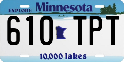 MN license plate 610TPT
