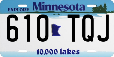 MN license plate 610TQJ