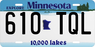MN license plate 610TQL