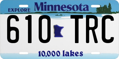 MN license plate 610TRC