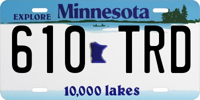 MN license plate 610TRD