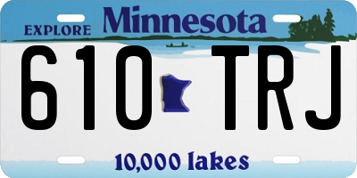 MN license plate 610TRJ