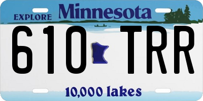 MN license plate 610TRR