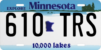 MN license plate 610TRS