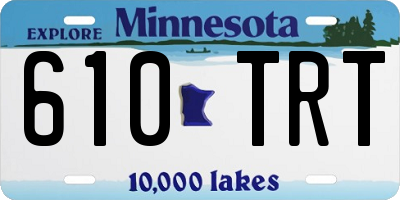MN license plate 610TRT