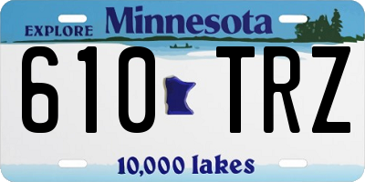 MN license plate 610TRZ