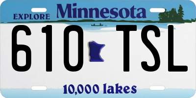 MN license plate 610TSL