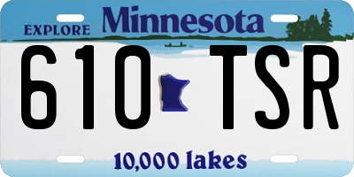 MN license plate 610TSR